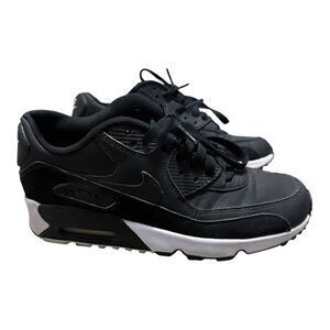 Nike AIR MAX 90 YOUTH boys kids Black/White Shoes size 6Y